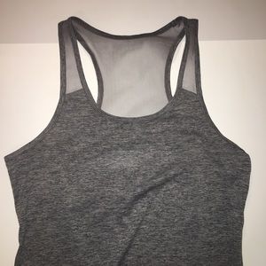 grey workout tank
